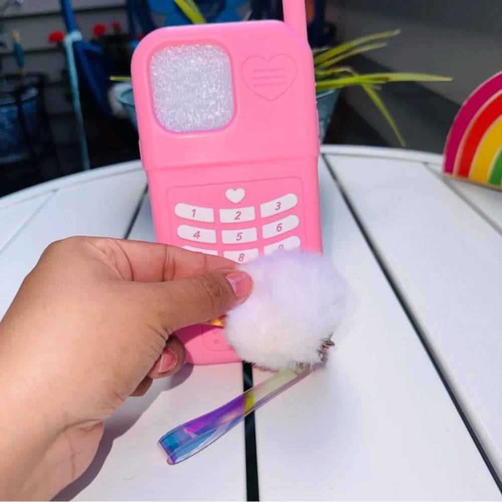 iPhone 14 pro max girly Barbie pink phone case